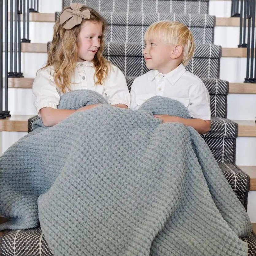 WAFFLE KNIT TODDLER BLANKETS by HouseOfZazla