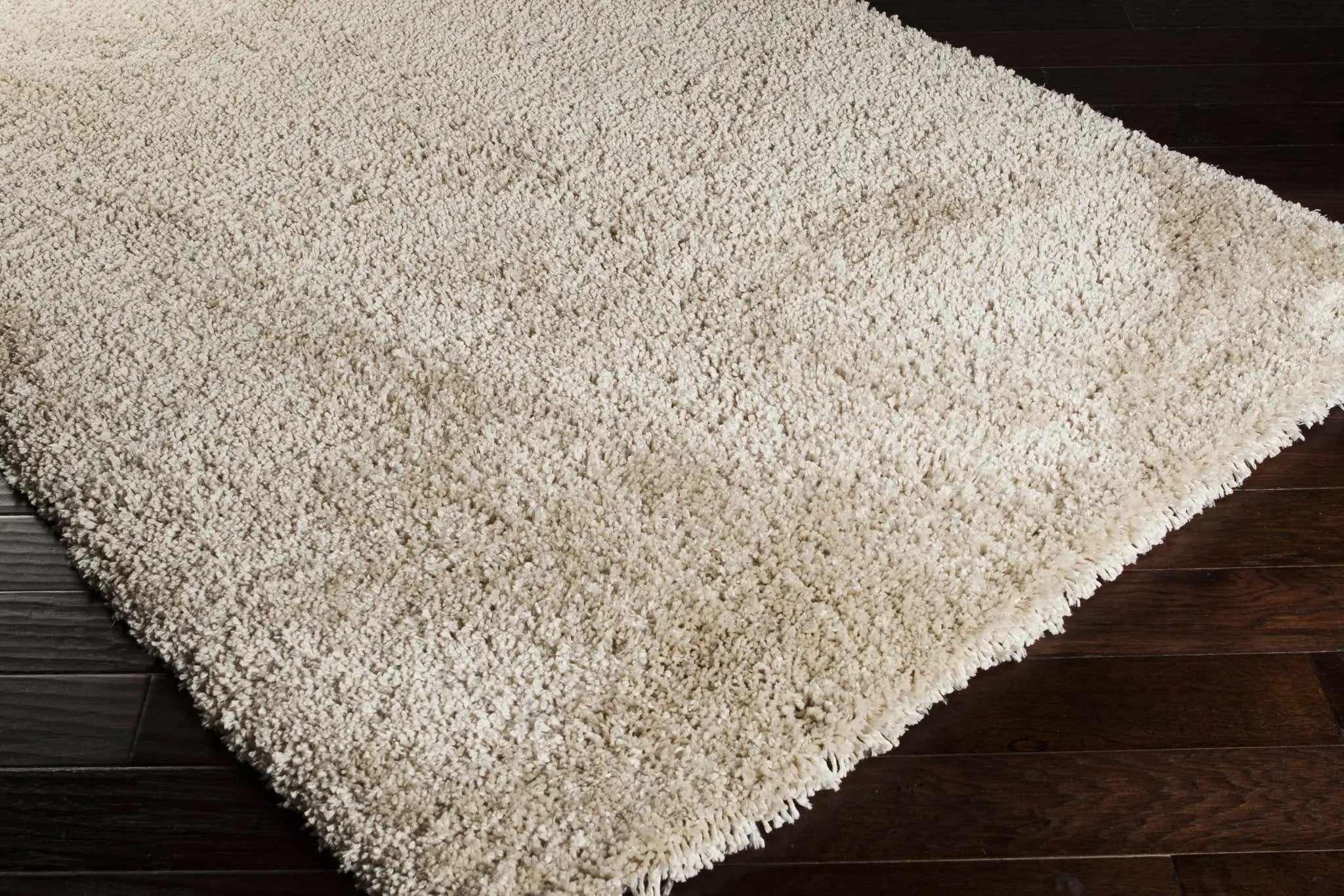 Wakeeney Beige Shag Rug - Clearance by Boutique Rugs