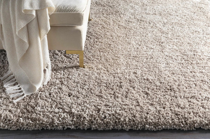 Wakeeney Beige Shag Rug - Clearance by Boutique Rugs