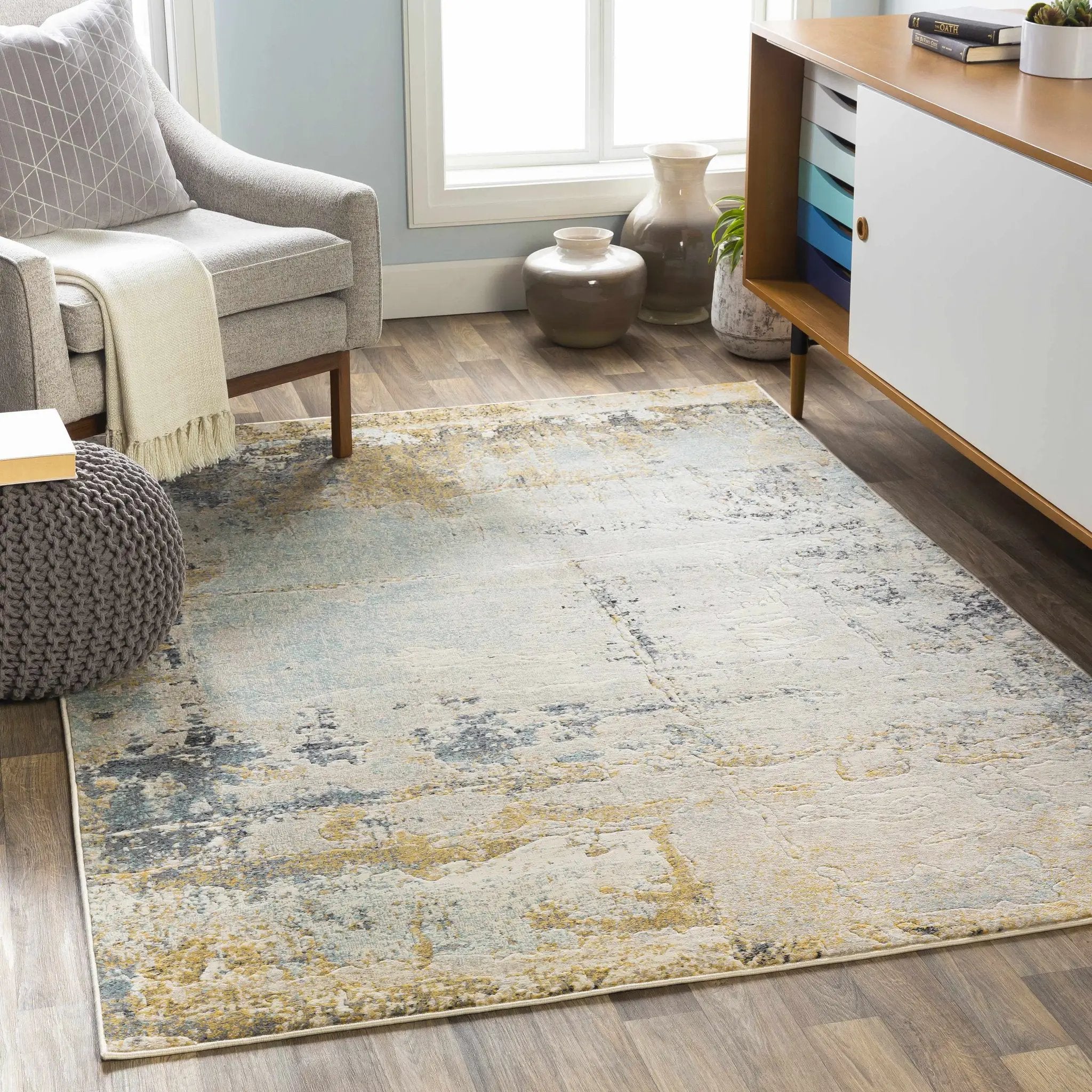 Waleska Neutral Area Carpet Area Rug - Clearance by Boutique Rugs
