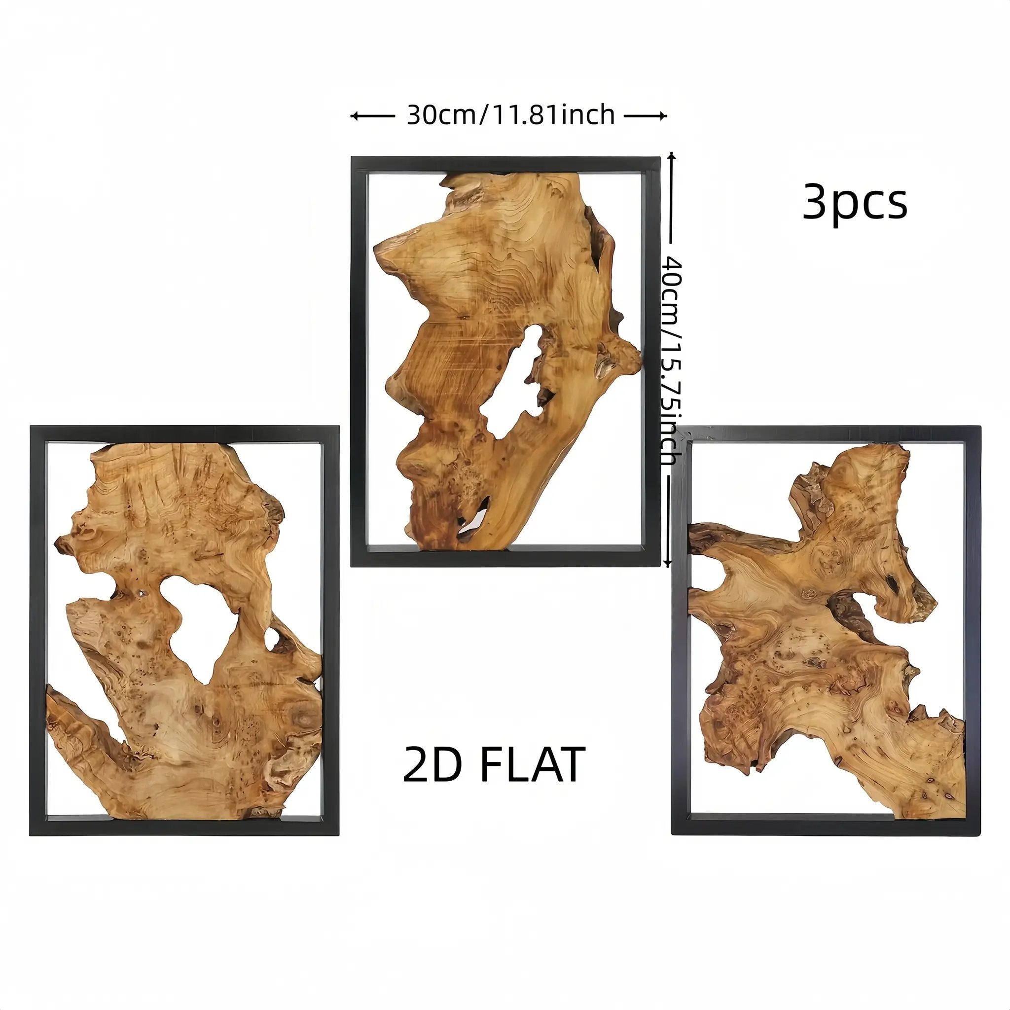 Wall Art - Abstract Wood Large by House Of Avana