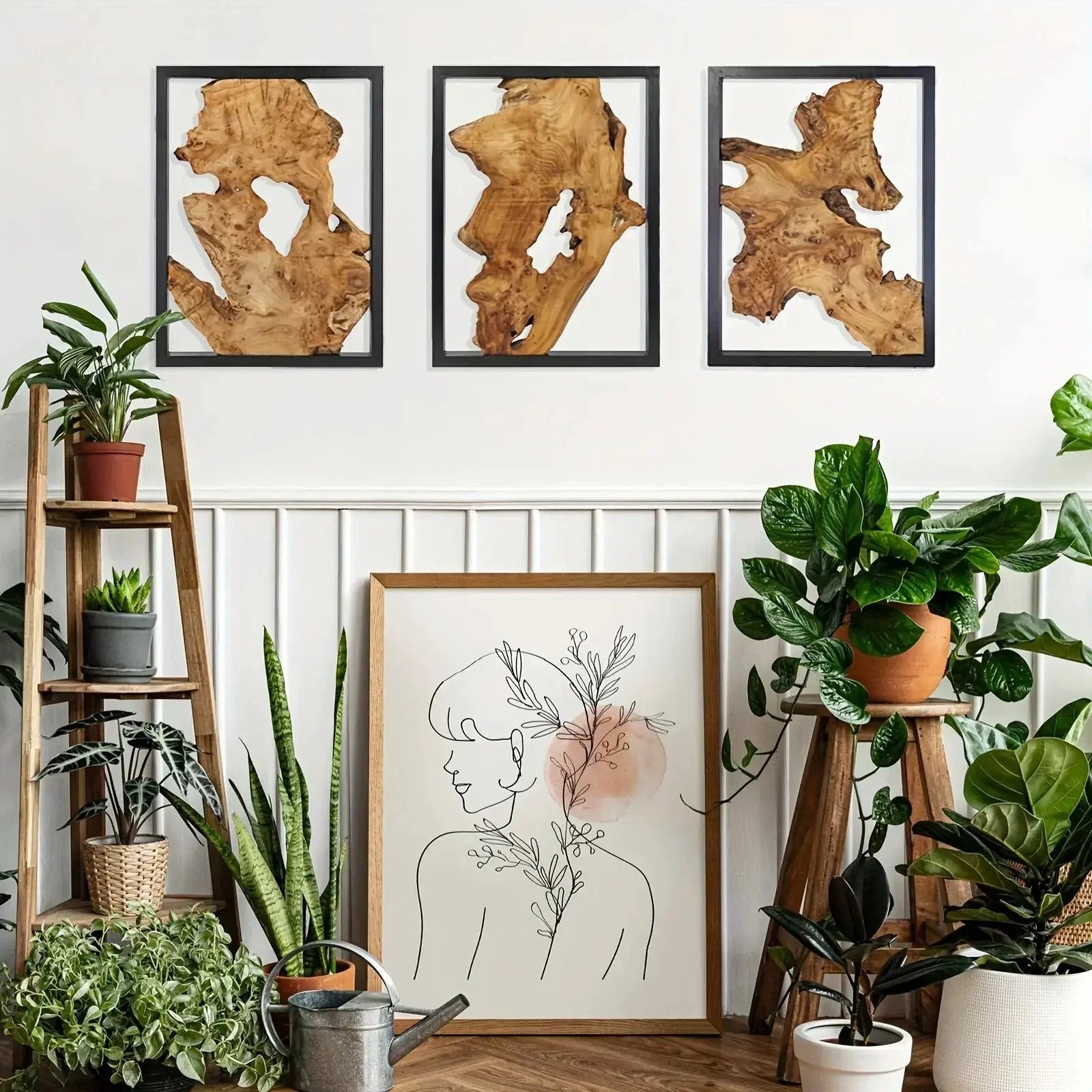 Wall Art - Abstract Wood Large by House Of Avana