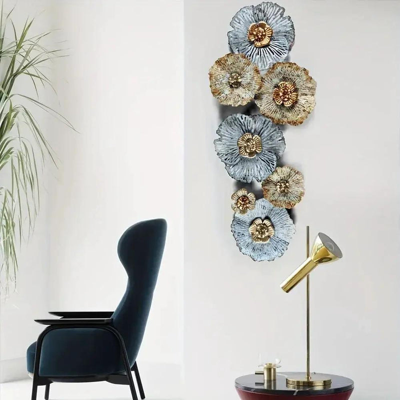 Wall Art - Distressed Metal Multi-Color by House Of Avana