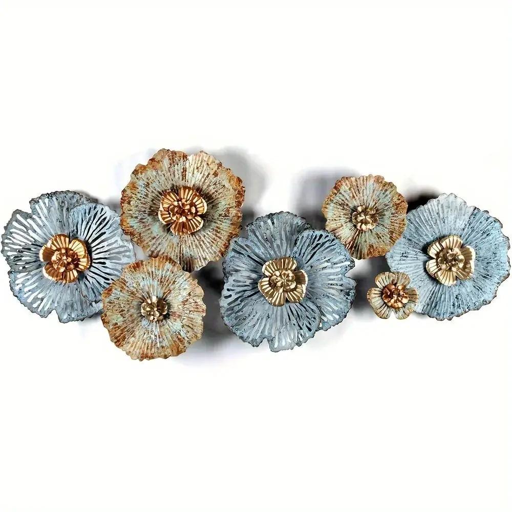 Wall Art - Distressed Metal Multi-Color by House Of Avana