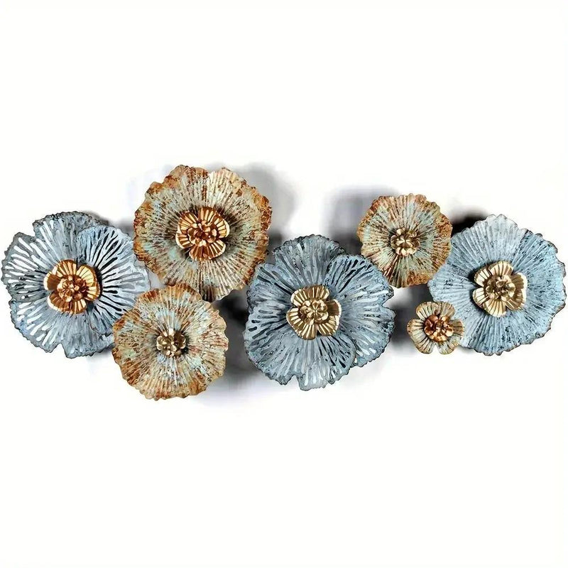 Wall Art - Distressed Metal Multi-Color by House Of Avana