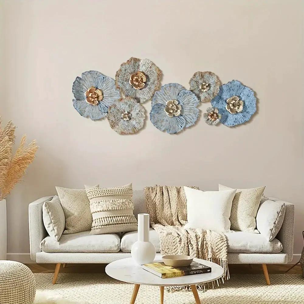 Wall Art - Distressed Metal Multi-Color by House Of Avana