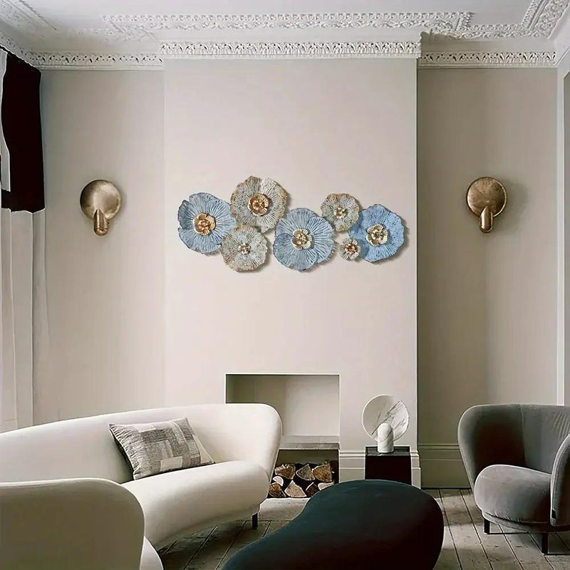 Wall Art - Distressed Metal Multi-Color by House Of Avana