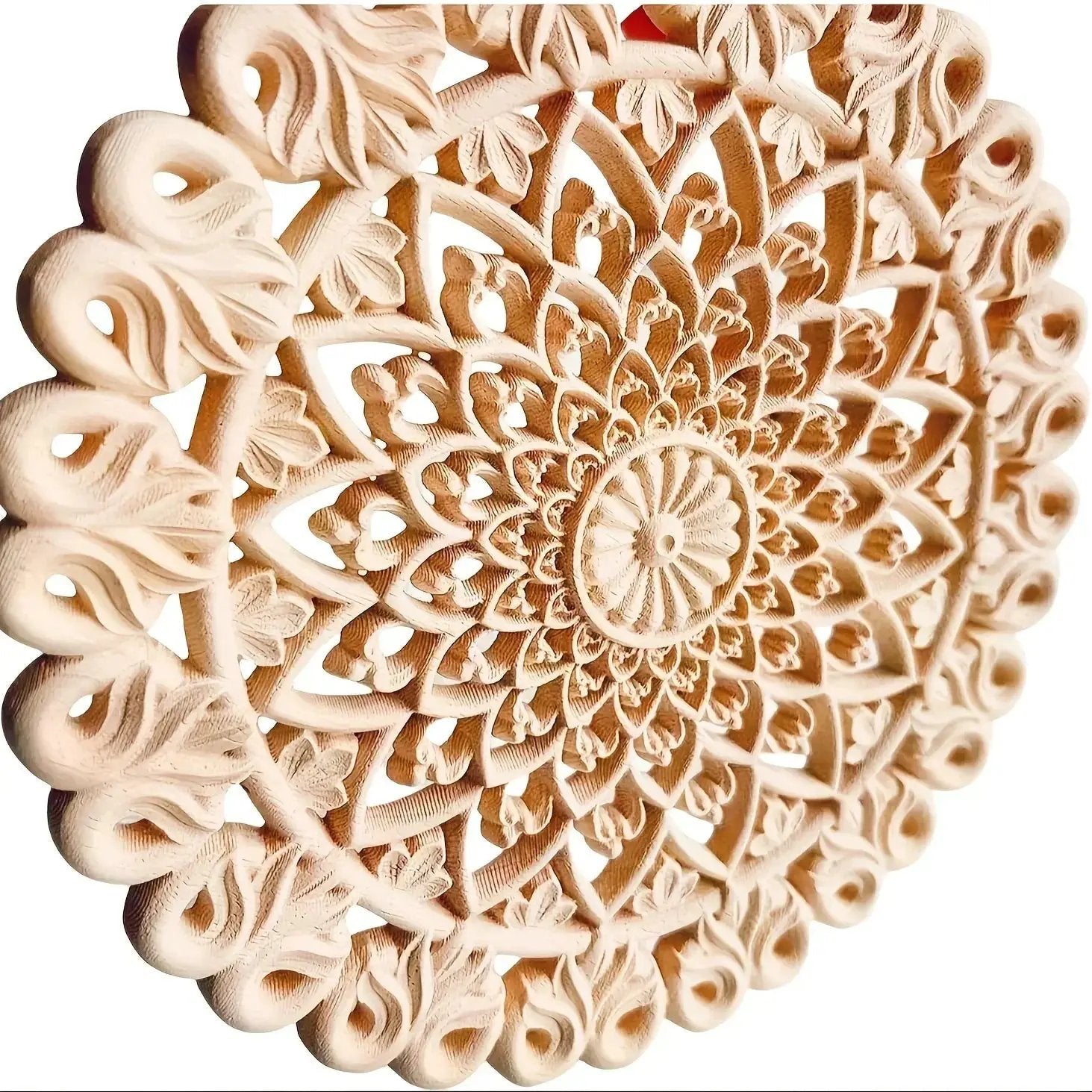 Wall Art - Floral Oak Wood Natural by House Of Avana