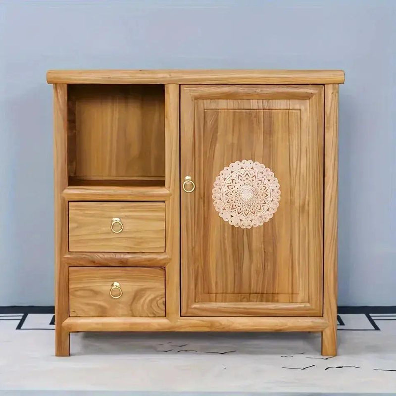 Wall Art - Floral Oak Wood Natural by House Of Avana