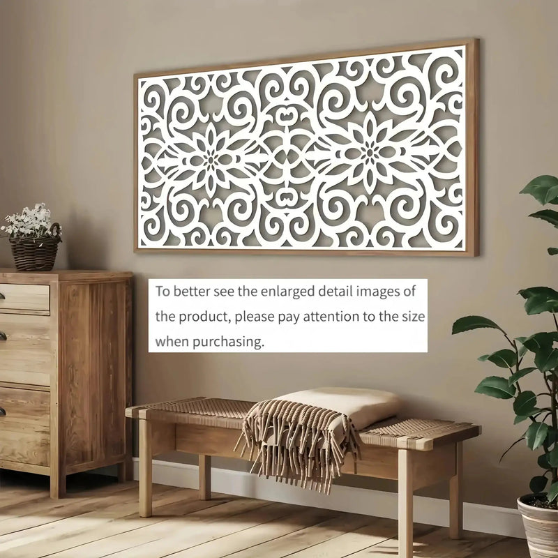 Wall Art - Geometric White Large by House Of Avana