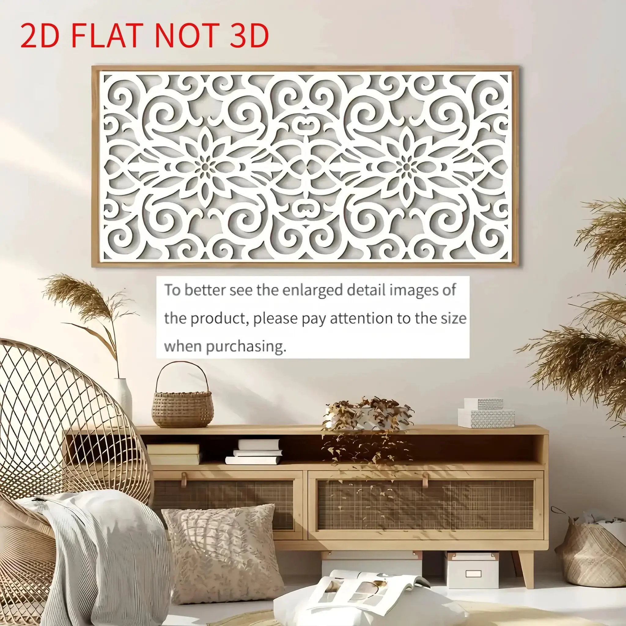 Wall Art - Geometric White Large by House Of Avana