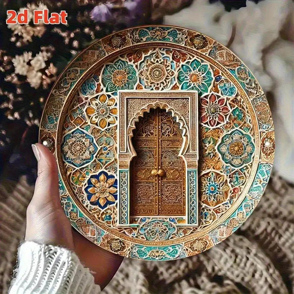 Wall Art - Metal Arch Turquoise by House Of Avana