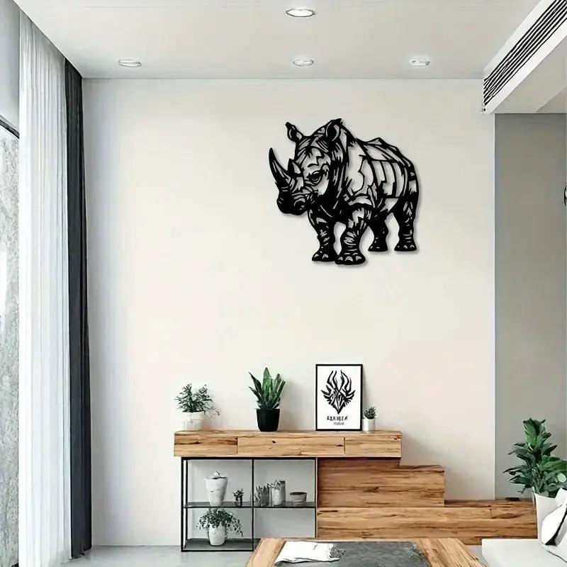 Wall Art - Metal Black White Design by House Of Avana