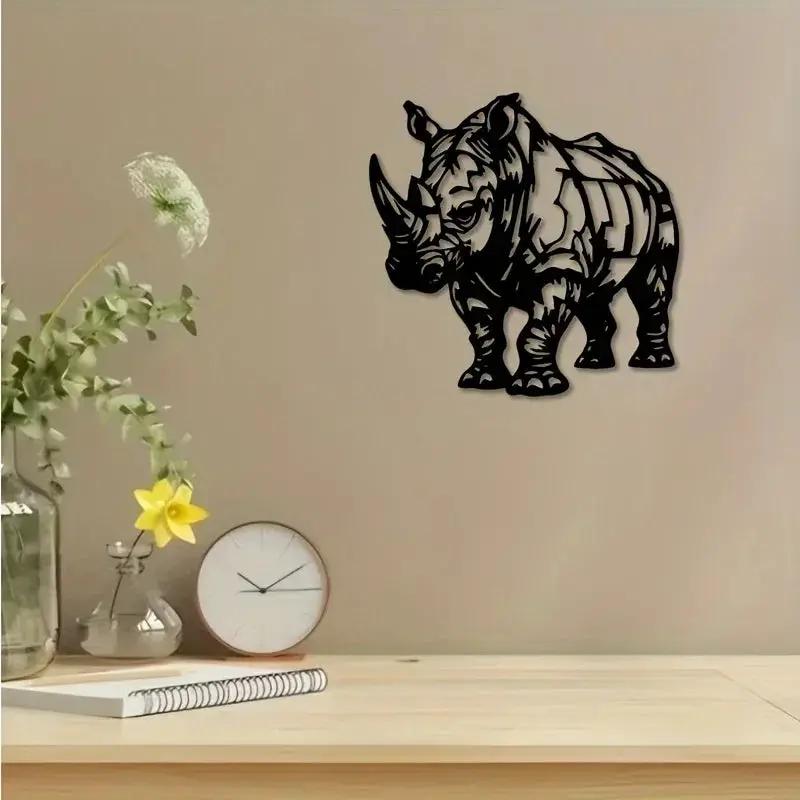 Wall Art - Metal Black White Design by House Of Avana