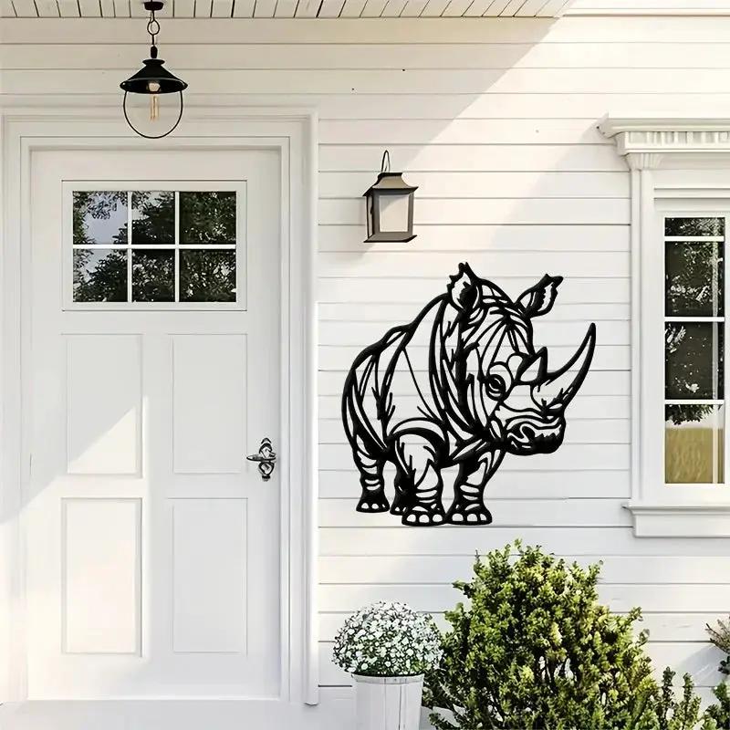 Wall Art - Metal Black White by House Of Avana