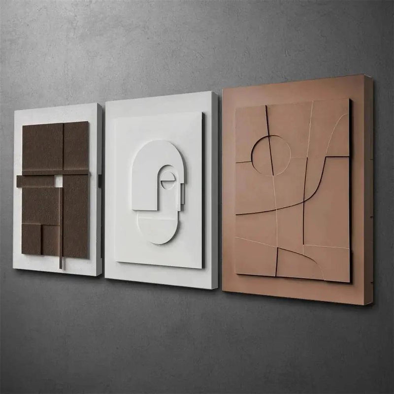 Wall Art - Modern Abstract Neutral Horizontal by House Of Avana