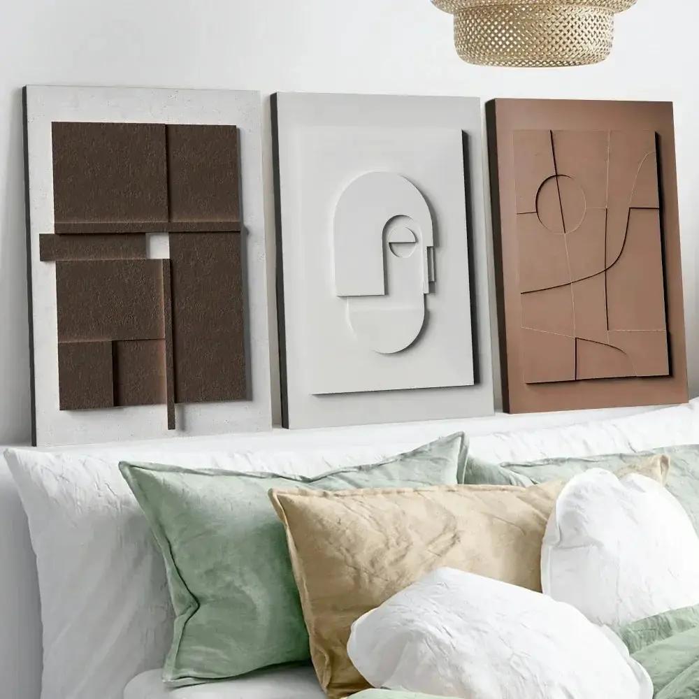 Wall Art - Modern Abstract Neutral Horizontal by House Of Avana