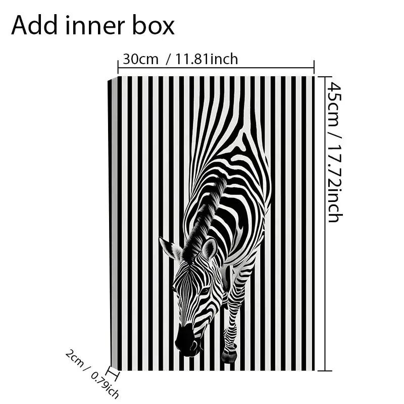 Wall Art - Modern Zebra Black by House Of Avana