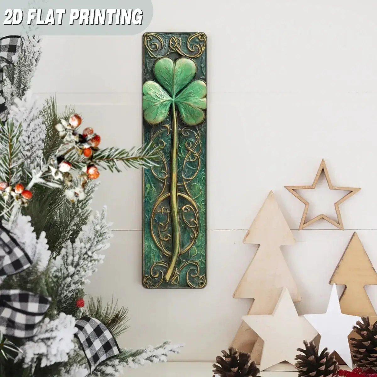 Wall Art - Vintage Metal Celtic 3.9"x15.7 by House Of Avana