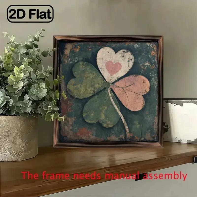Wall Art - Vintage Wooden 8x8 Inch by House Of Avana