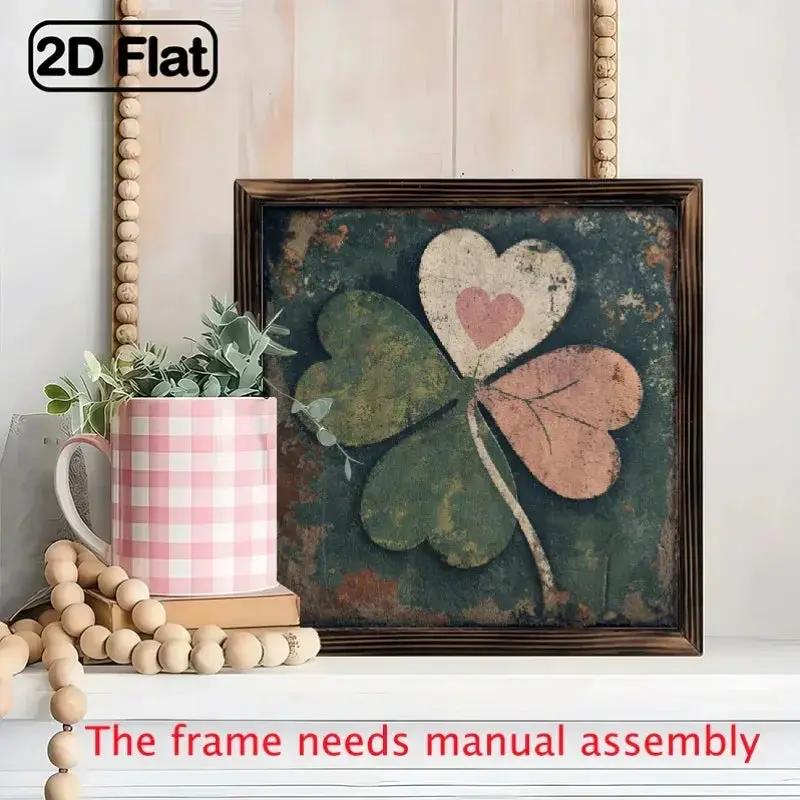 Wall Art - Vintage Wooden 8x8 Inch by House Of Avana