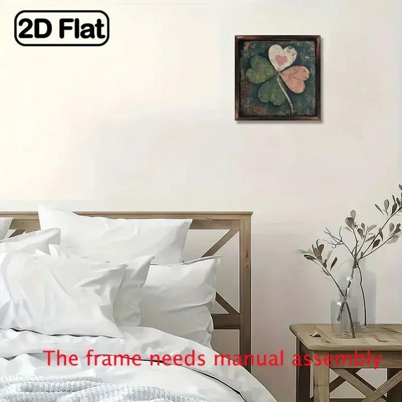 Wall Art - Vintage Wooden 8x8 Inch by House Of Avana