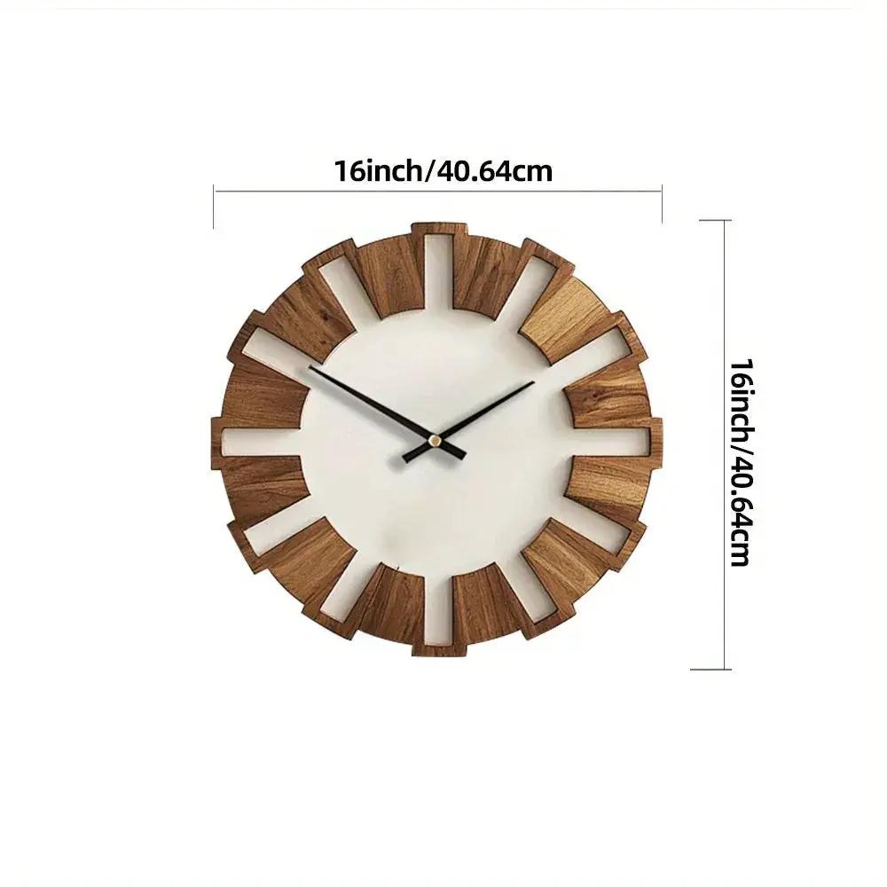 Wall Clock - Artistic Wooden 12 Inch by House Of Avana