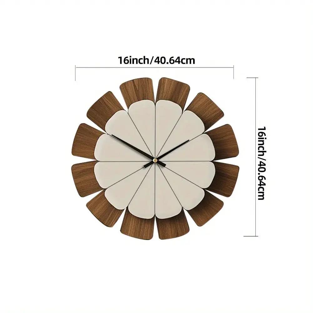 Wall Clock - Vintage Wooden 12 Inch by House Of Avana