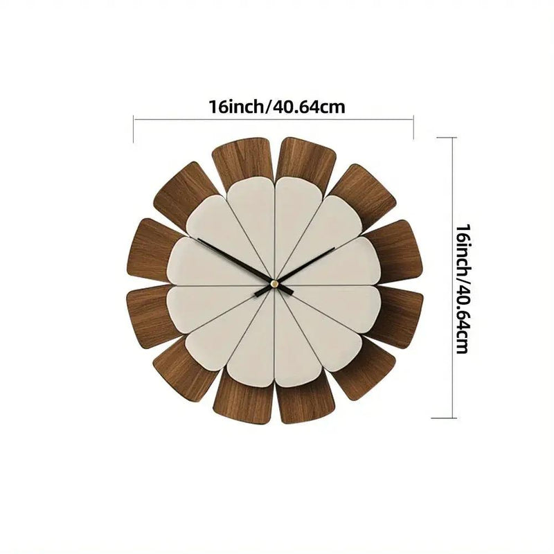 Wall Clock - Vintage Wooden 12 Inch by House Of Avana