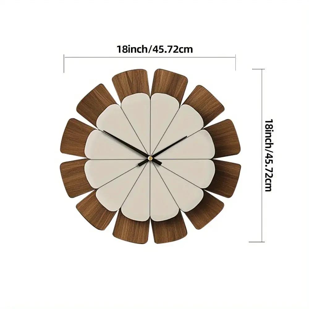 Wall Clock - Vintage Wooden 12 Inch by House Of Avana