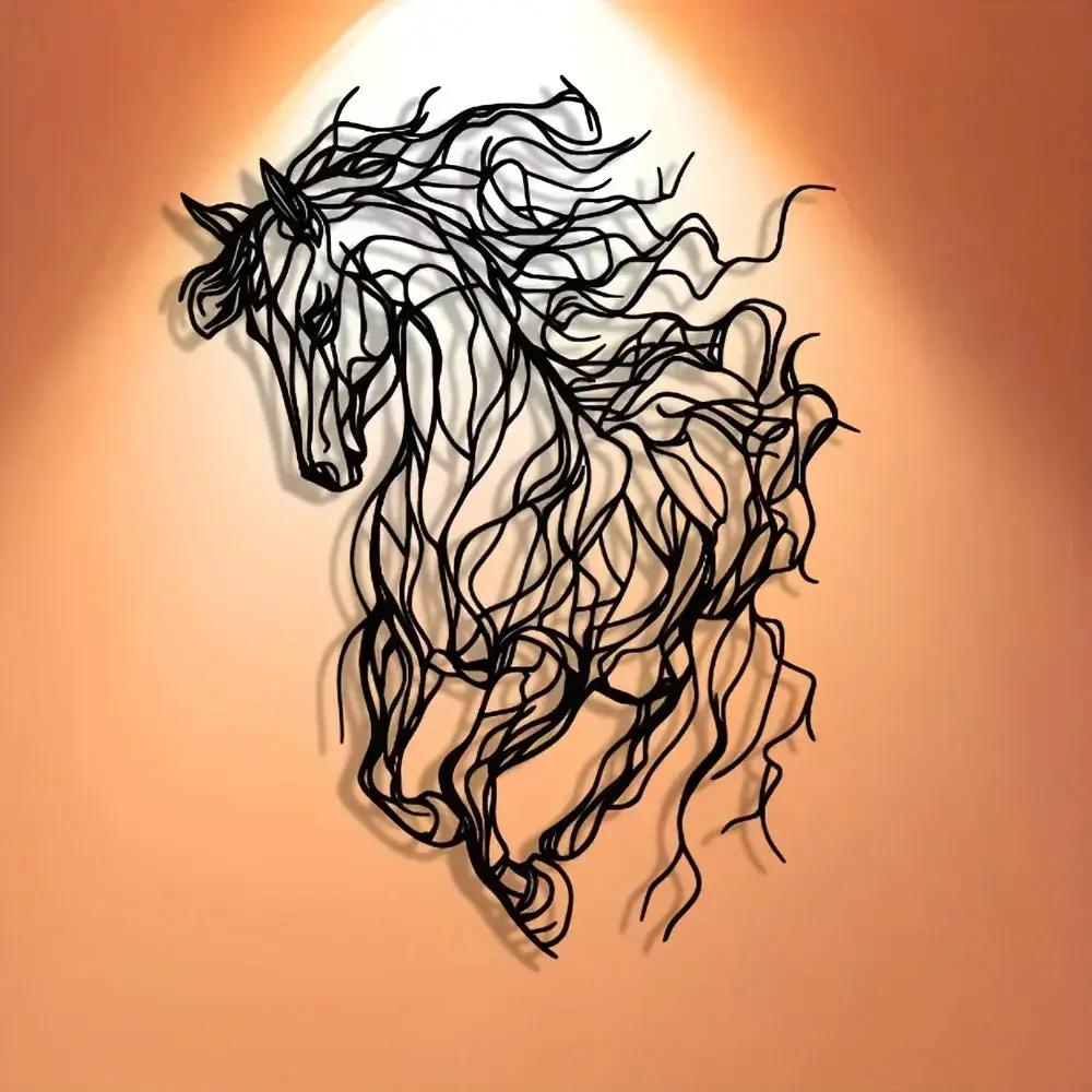 Wall Decor - Elegant Line Art Black by House Of Avana