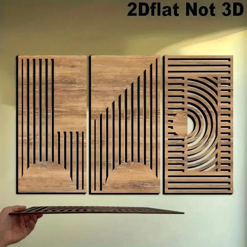 Wall Decor - Geometric Wood Abstract by House Of Avana