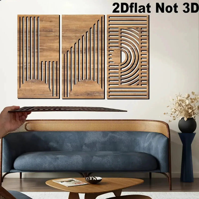 Wall Decor - Geometric Wood Abstract by House Of Avana