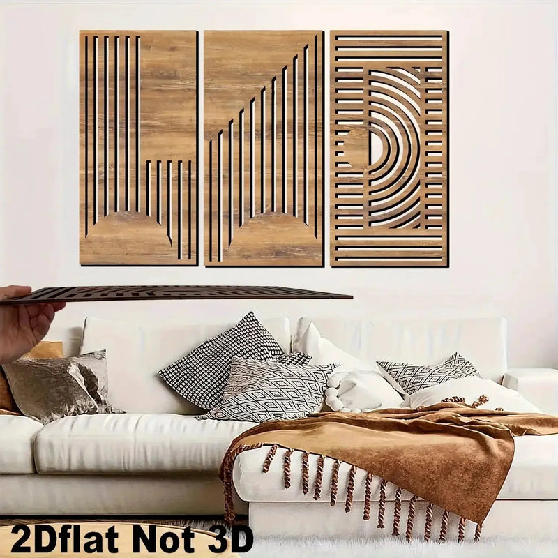 Wall Decor - Geometric Wood Abstract by House Of Avana