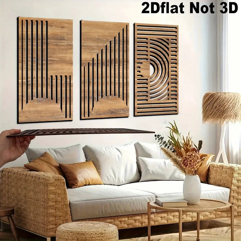 Wall Decor - Geometric Wood Abstract by House Of Avana