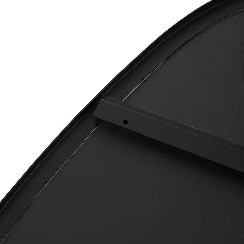 Wall Mirror - Asymmetrical Black 53x90cm by House Of Avana
