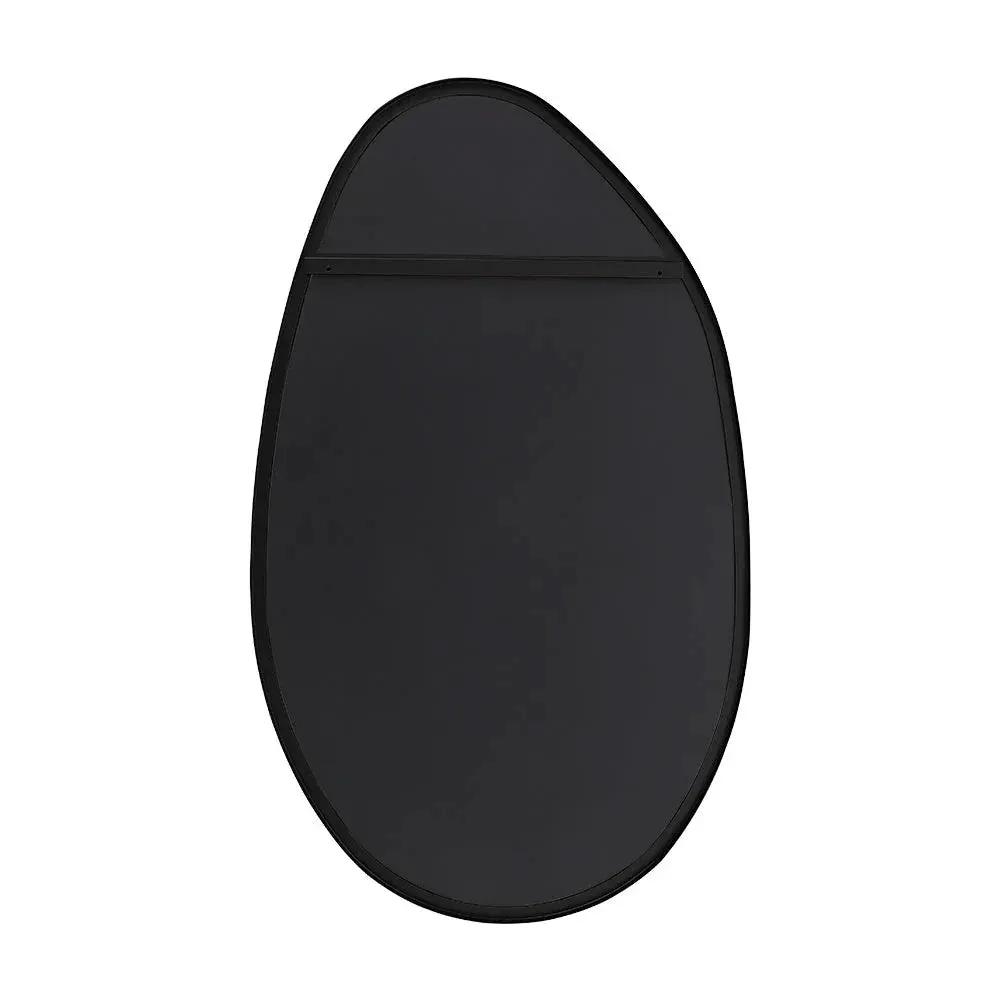Wall Mirror - Asymmetrical Black 53x90cm by House Of Avana