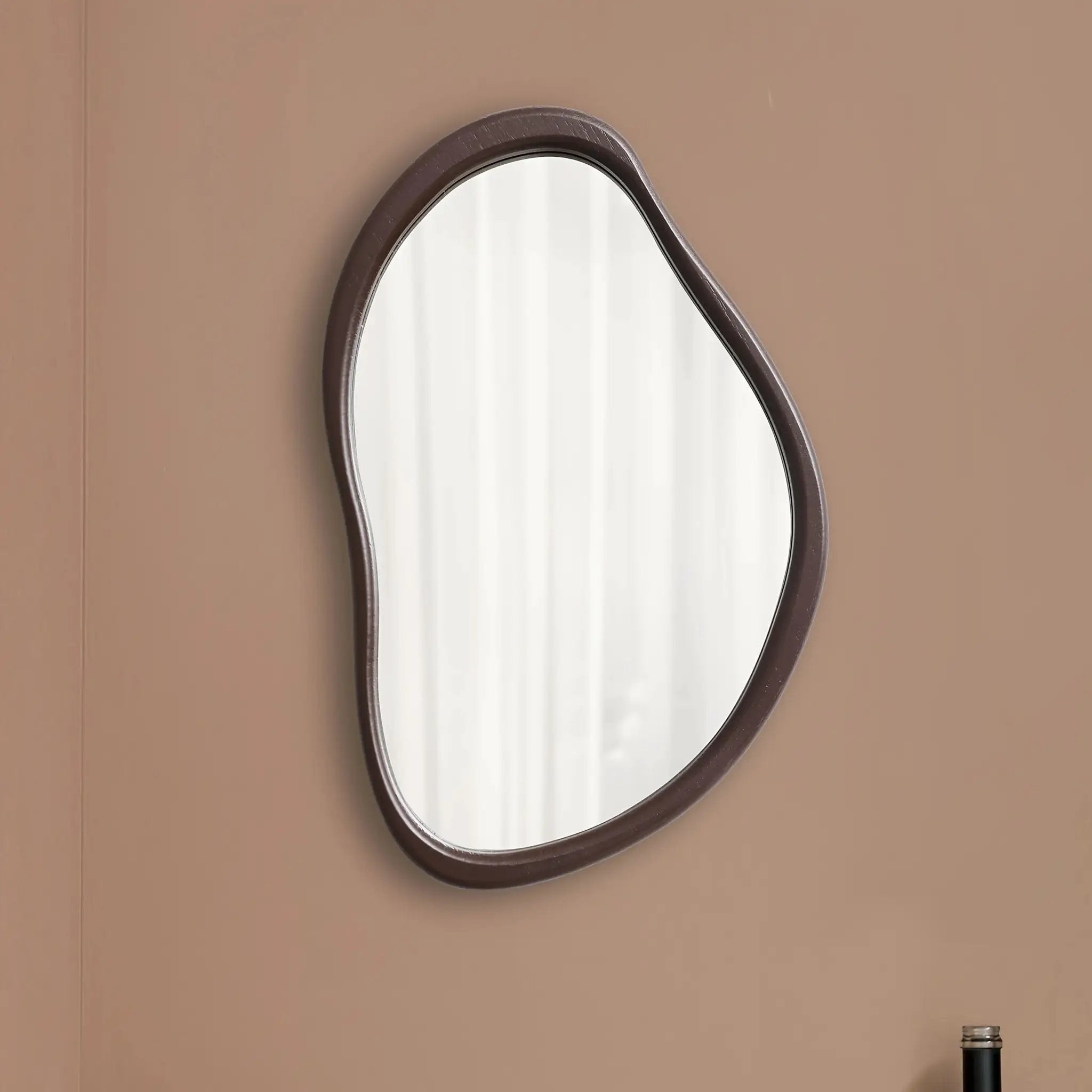 Wall Mirror - Decorative Wooden 39x25cm by House Of Avana