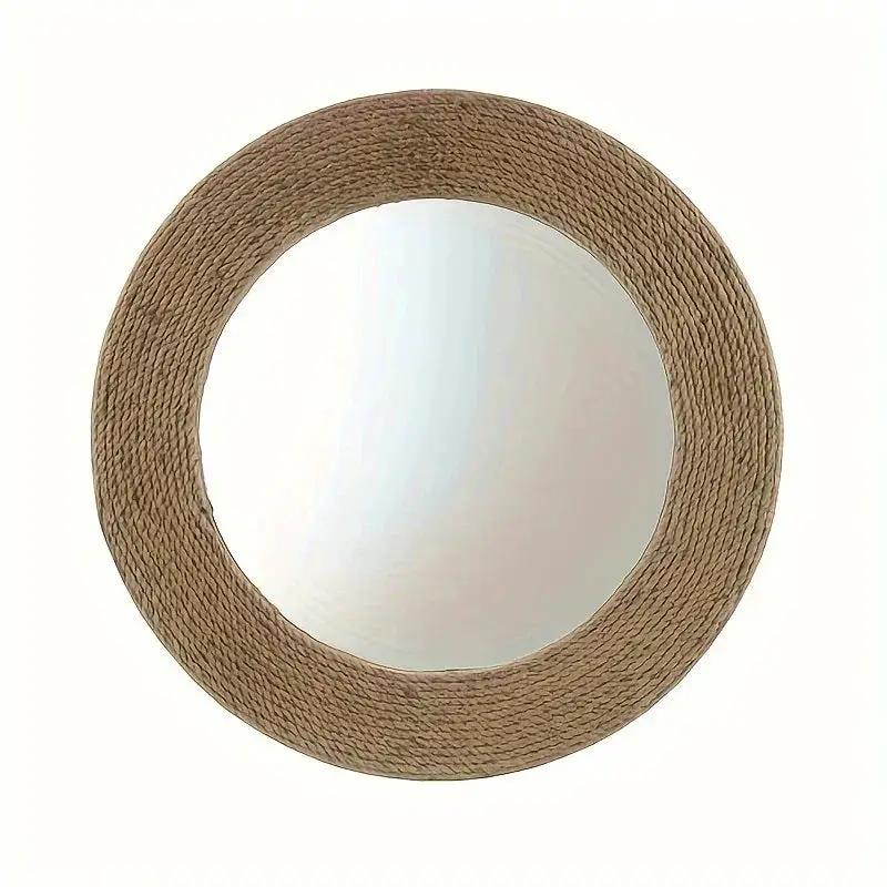 Wall Mirror - Natural Jute 26 by House Of Avana