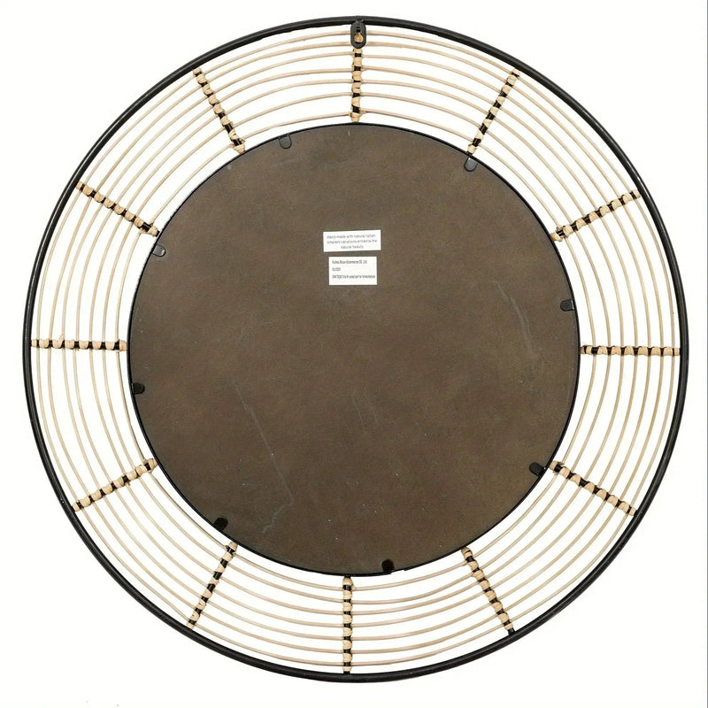 Wall Mirror - Rattan Large Round by House Of Avana