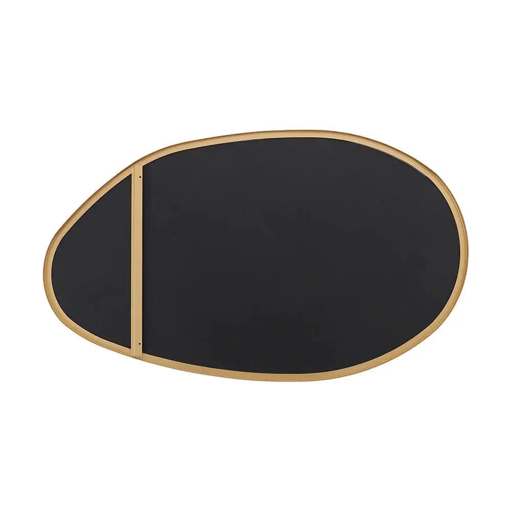 Wall Mirror - Round Gold Metal by House Of Avana