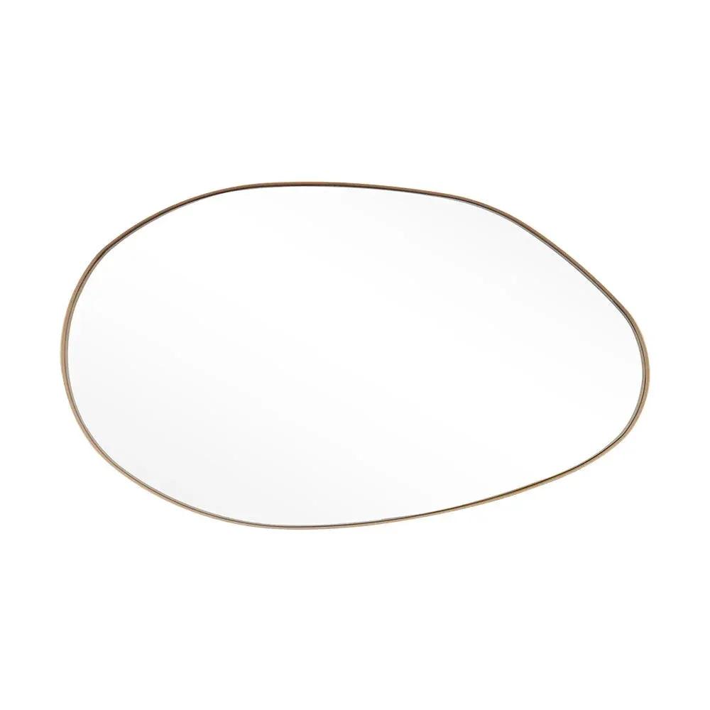 Wall Mirror - Round Gold Metal by House Of Avana