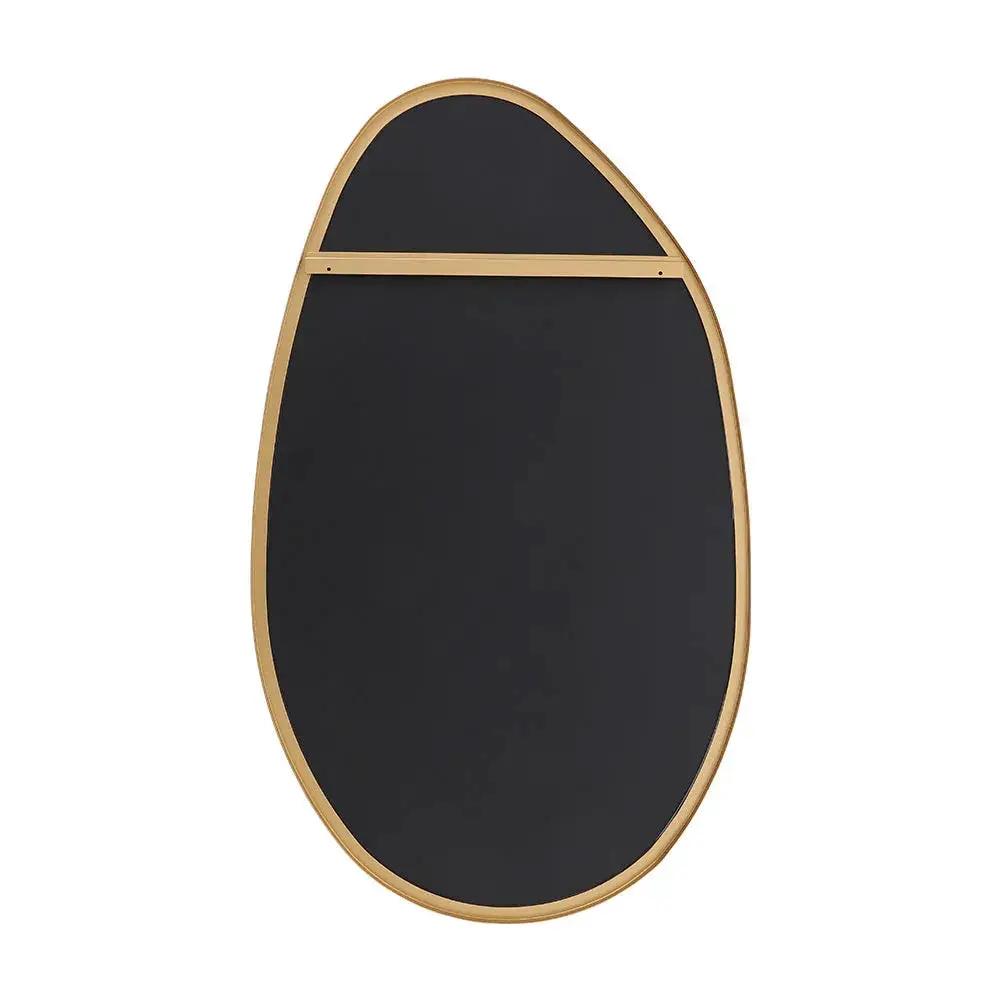 Wall Mirror - Round Gold Metal by House Of Avana