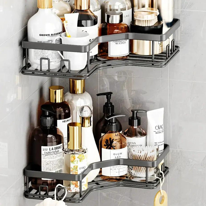 Wall Organizer - Handcrafted Metal Multiple Shelves by House Of Avana