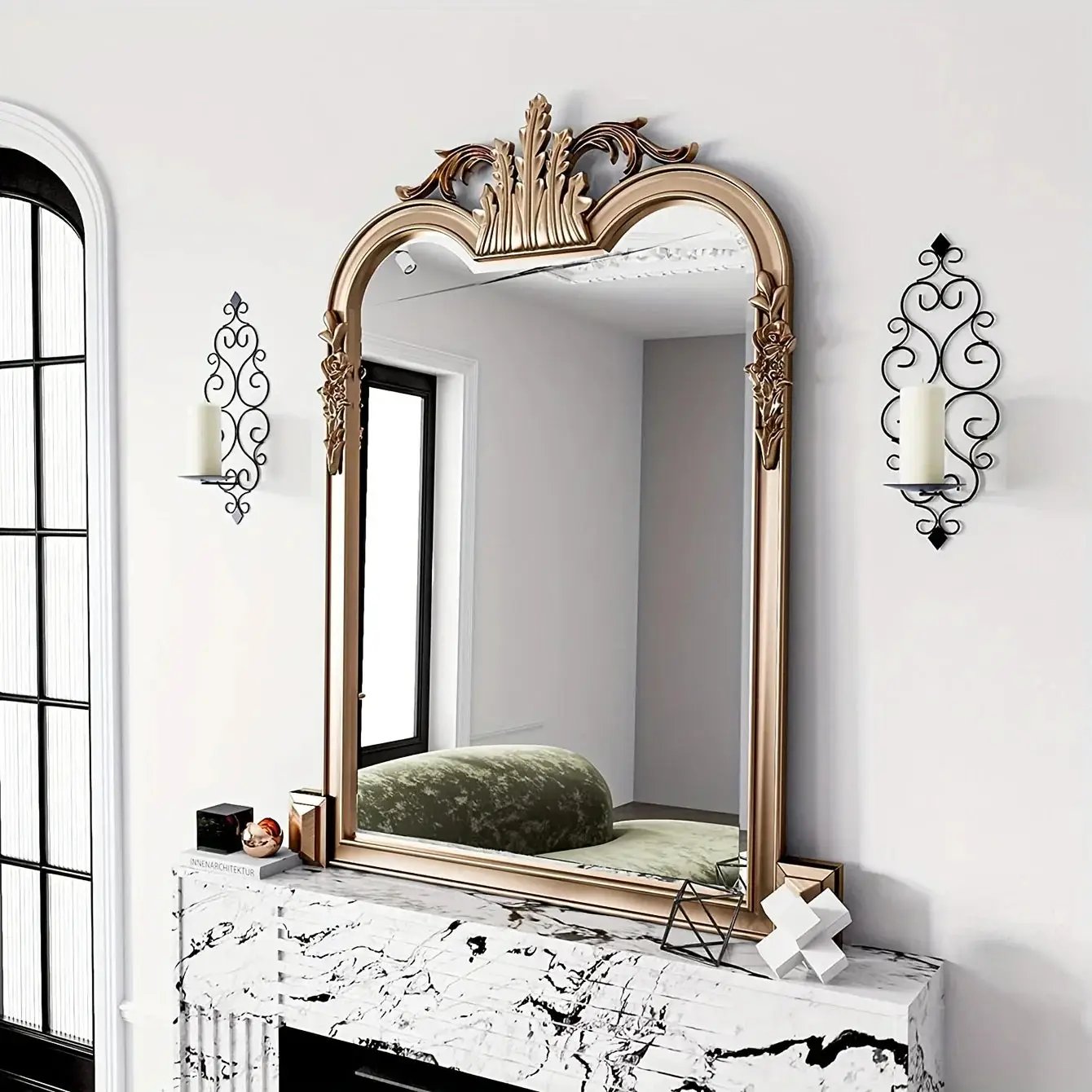 Wall Sconce - Hanging Metal Black Set by House Of Avana