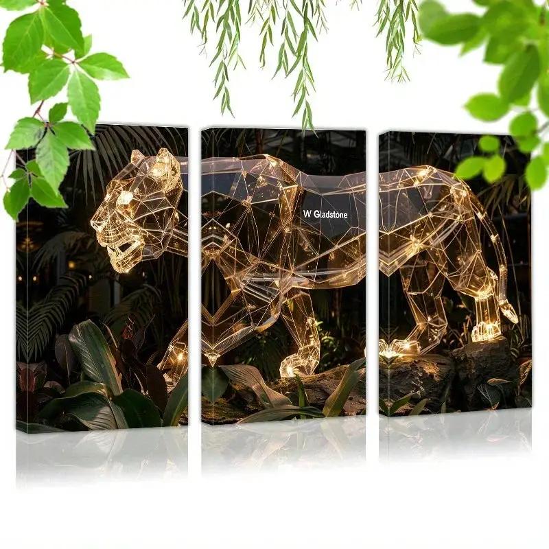 Wall Sculpture - 3D Metal Gold by House Of Avana