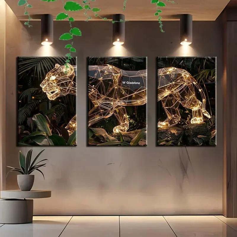Wall Sculpture - 3D Metal Gold by House Of Avana