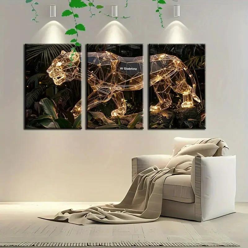 Wall Sculpture - 3D Metal Gold by House Of Avana