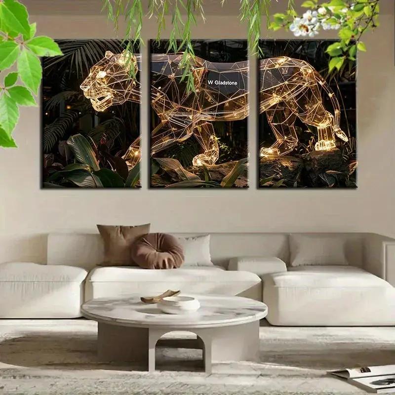 Wall Sculpture - 3D Metal Gold by House Of Avana