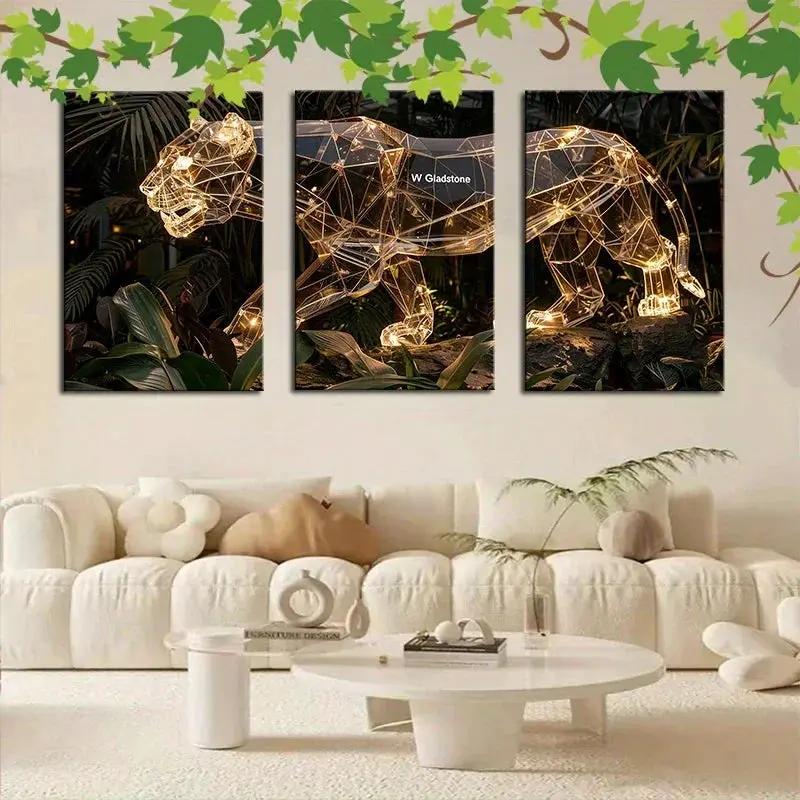 Wall Sculpture - 3D Metal Gold by House Of Avana